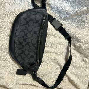 Black Coach bum bag - like new. Only used once.